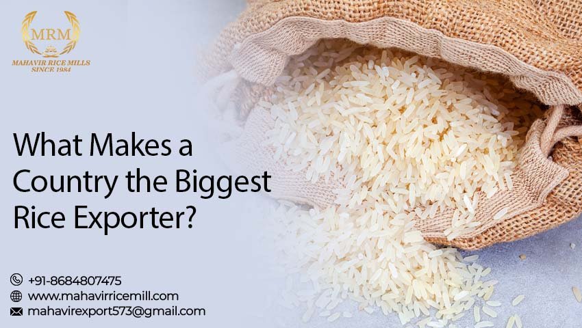 biggest rice exporter in the world